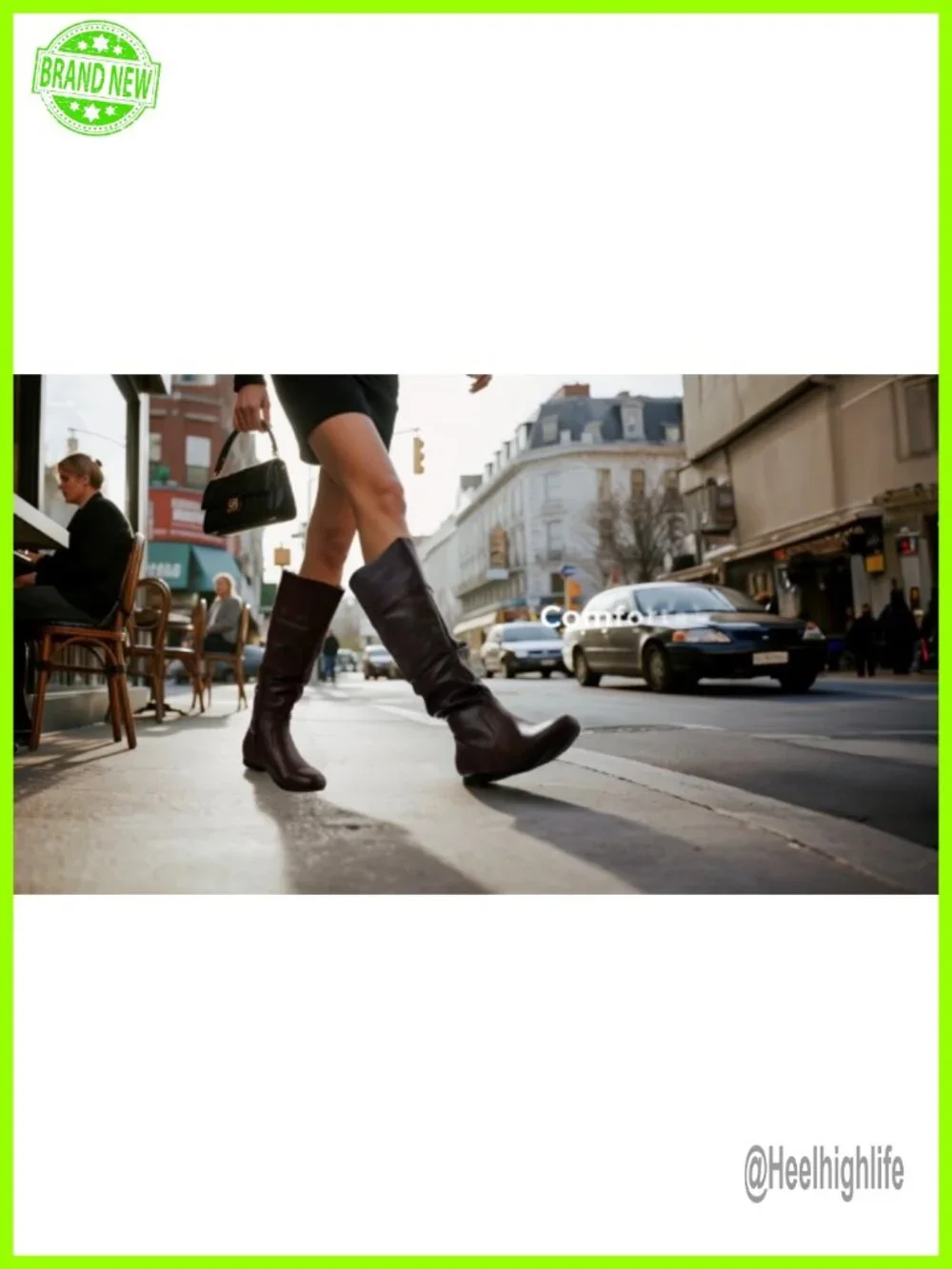 Knee High Pull On Winter Boots with Faux Fur Lining